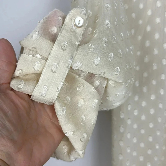 Liz  Claiborne, long sleeve chiffon blouse - Picture 4 of 10